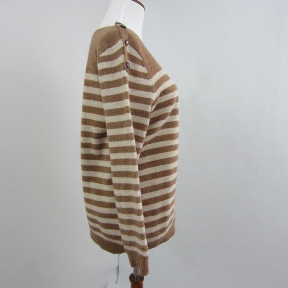 100% Merino Wool Striped Sweater - Picture 2 of 5